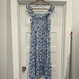 Gap Blue and White Floral Dress